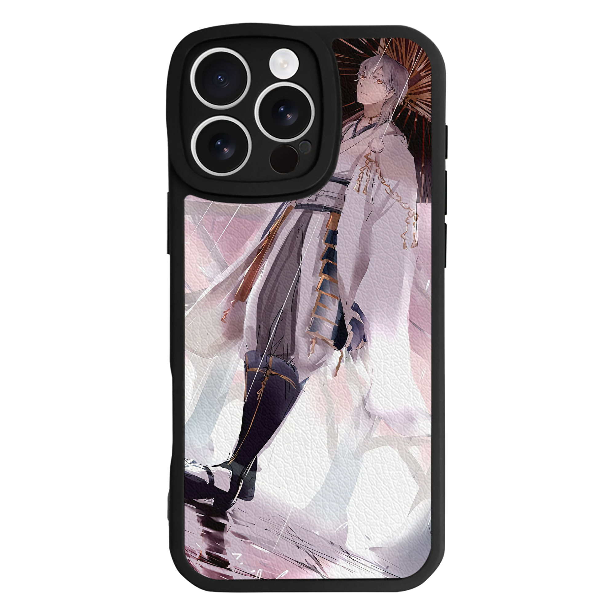 （画像用） 刀剣乱舞 Touken Ranbu 【iPhone 16シリーズ対応】シリコンスマホケース（レザー調） 材質：シリコン